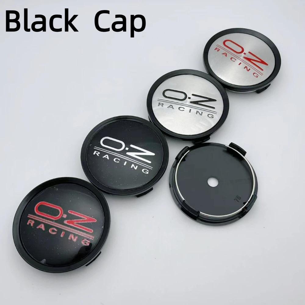 4 pezzi 75mm OZ O.Z Racing Emblema Logo Coprimozzi Centrali per Cerchi Auto Coprimozzi Ruote Copertura Centrale per Cerchi Auto Accessori Auto Styling
