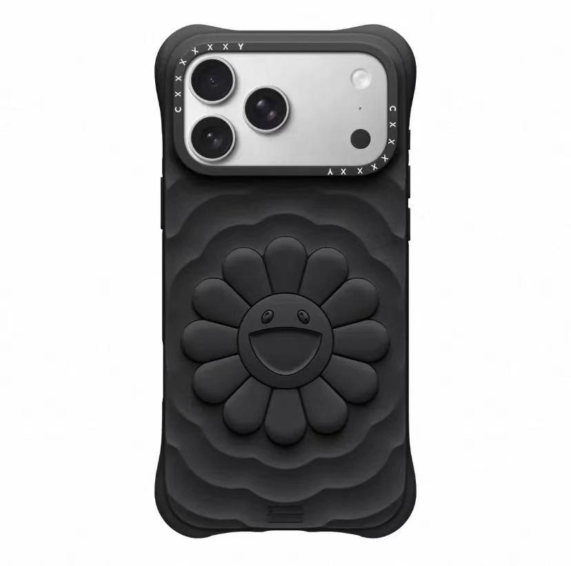 Takashi Murakami Sunflower Liquid Silicone iPhone Case iPhone 17 Pro Max