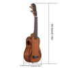 4 Strings Ukulele Wood Gift Professional Ukulele Set with Bag Wood Ukelele Kits Children Small Ukulele Educational Toy