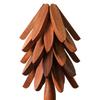 Wooden Trivets Tree Trivet Foldable Wood Christmas Tree Shaped Teapot Holder Tabletop Protection Hot Pot Coaster Table Mat