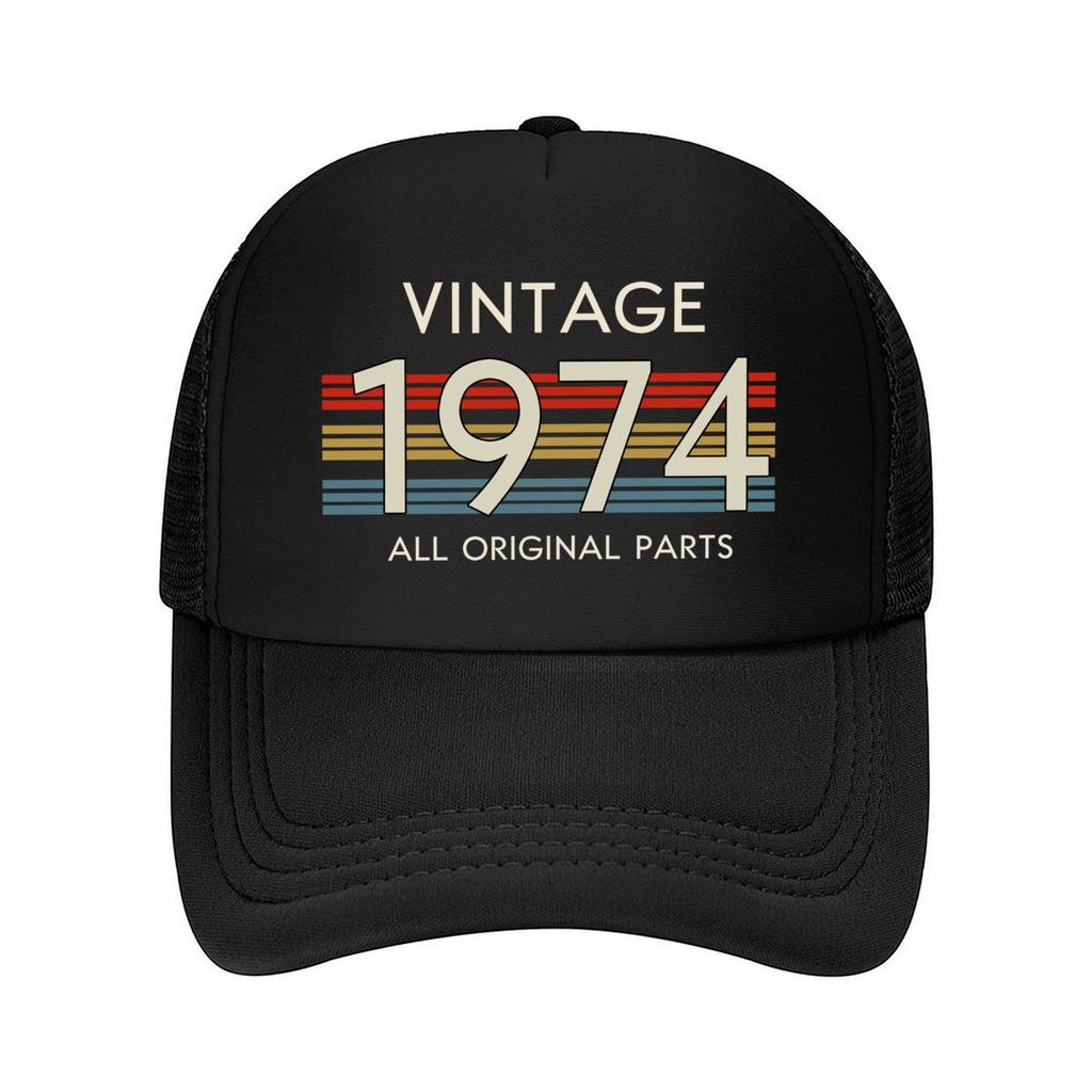 Vintage  All Original Parts Design Mesh Baseball Caps Unisex Women Retro Sun Breathable Snapback Caps Dad Spring Hats