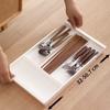 Expandable Kitchen Drawer Organizer with Dividers for Utensils, Chopsticks & Cutlery