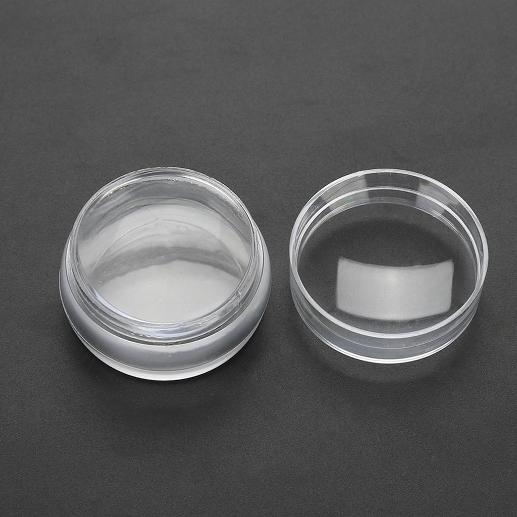 Silicone Nail Polish Transfer Stamper Scraper Template Set Manicure Tool