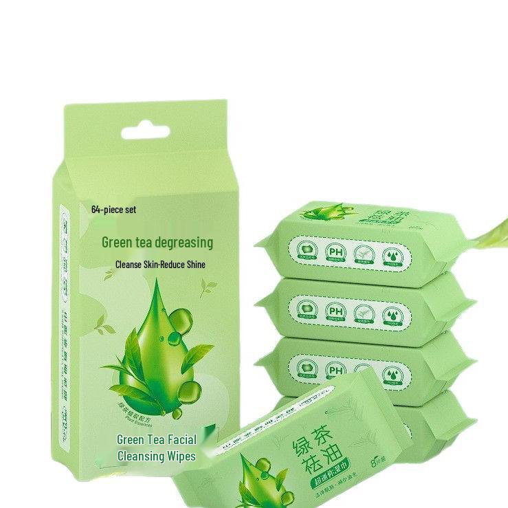 Portable Mini Cooling Face Wipes - Oil Removal Wet Wipes Family Pack