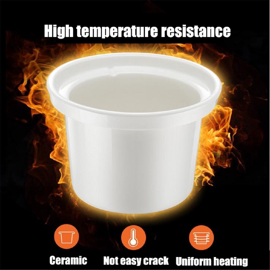 Panela de Sopa Cerâmica Totalmente Automática Congee Ninho de Pássaro Panela de Ensopado Mini Multifuncional Segura Panela de Cozimento Lento Elétrica