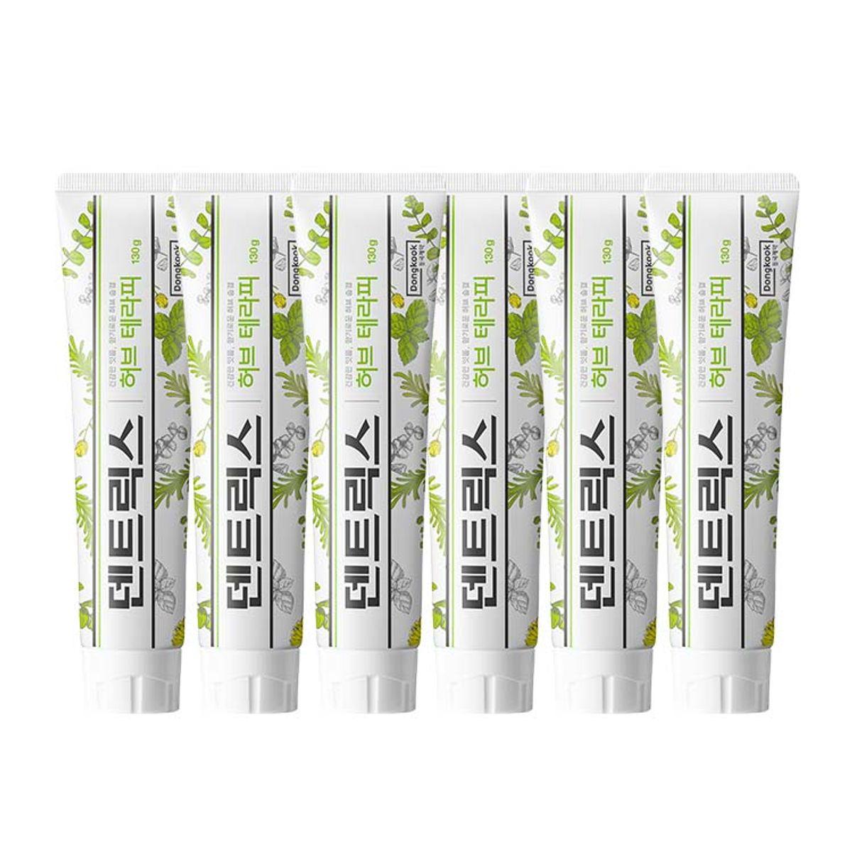 [6 Pack] Dentrix Herb Therapy Toothpaste 130g (6 Pieces)