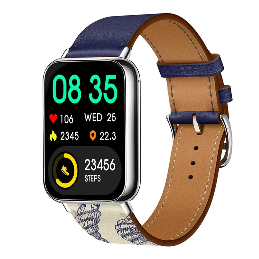 Leather Loop Strap for Redmi Watch 5 Watch 4 Band for Xiaomi Mi 9 Pro Active Wristband Bracelet Mi Band 8 Pro Correa Accessories
