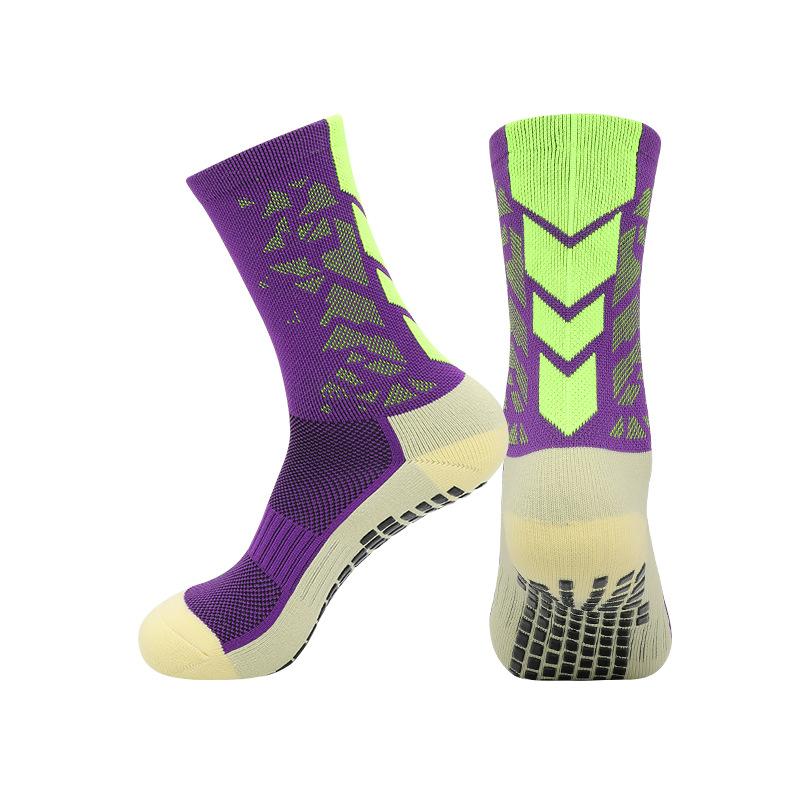 Temu Abriebfeste Socken mit Handtuchsohle Rutschfest für Laufen Sport Dämpfung Schweißabsorbierend Atmungsaktiv Dosiert Rutschfeste Fußballsocken