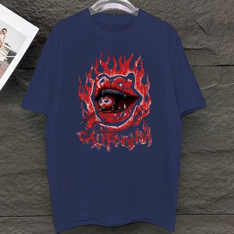 

California Flaming Lips Graphic T-Shirt,Soft Breathable & Fade-Resistant, Classic Fit for Daily Casual Wear XXL белый