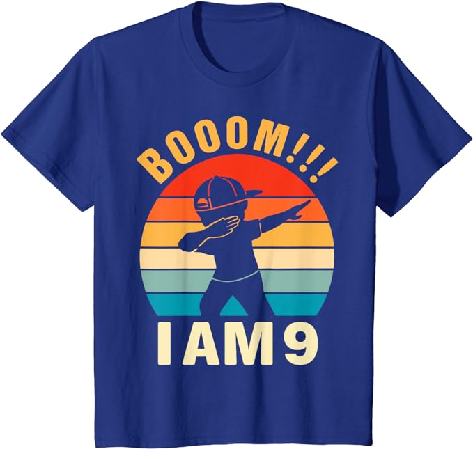 

Kids Dabbing Birthday Shirt 7 Years Old Birthday Outfit Boys T-Shirt 8th 9th Birthday Presents Boys Fashion Graphic Saying Tee 4XL