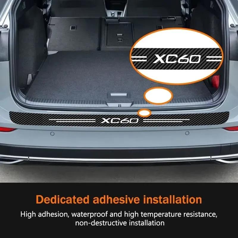 Car Trunk Door Sill Protection Sticker Cover Anti-scratch Decals For XC60 2009 2010 2011 2012 2013 2014-