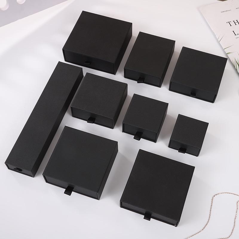 Fashion Jewelry Craft Paper Gift Box - Necklace, Earring, Ring Storage Box, Drawer Style Packaging.