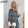 Women's Fashion Casual Long Sleeve POLO Neck  Blouses & Shirts