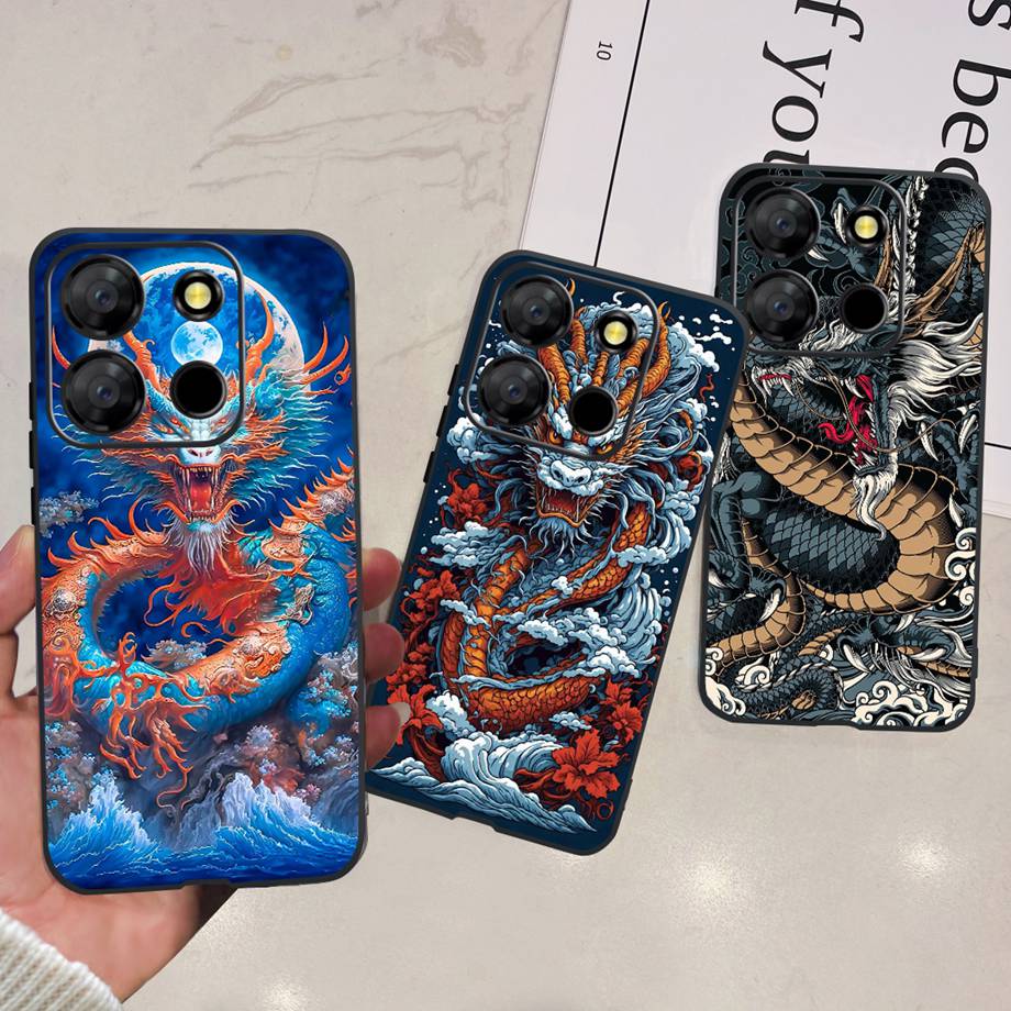 For Itel A60 A70 A27 A48 Phone Case Back Cover Matte Slim Soft TPU Silicone Bumper Child Fashion Cartoon Pattern Fundas ITELA60s
