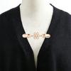 Vintage Pearl Sweater Clip: Women's Classic Shawl and Cardigan Cincher with Flower Buckle