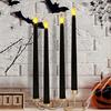 4 Pcs Battery Powered Taper Candles Warm Light LED Candle Sticks Candle Lights  Christmas Decor