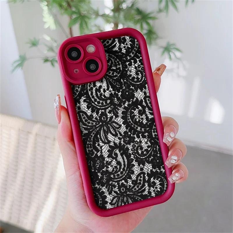 Handyhülle Für Huawei Honor 400 200 Pro 90 Magic 7 Lite 7 8 Pro X8C X7B X8B X9B X9A X8A X7A X6A X8 X7 X9D Retro Schwarze Spitze Abdeckung