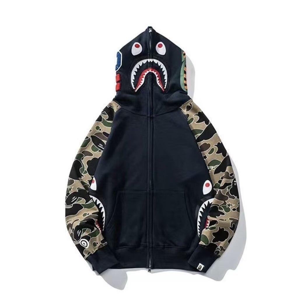 Discount Market Amerikaans Retro Camouflage Hooded Rits-Sweatshirt - Unisex Herfst Bovenkleding XL
