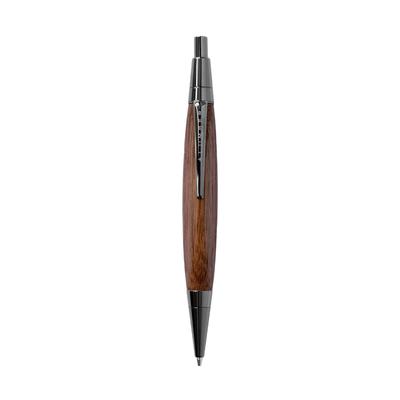 Dreieckiger mechanischer Holzbleistift KÖRPER MECHANISCH aus Edelholz LUMBER von Hacoa "TRIANGLE PENCIL" + (Nussbaum)