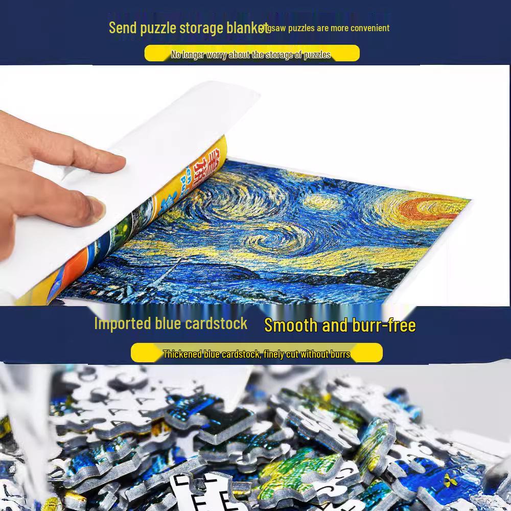 Dospělý držák na tužky 1000dílné mini krajinné puzzle hračka - Vzdělávací a zábavná