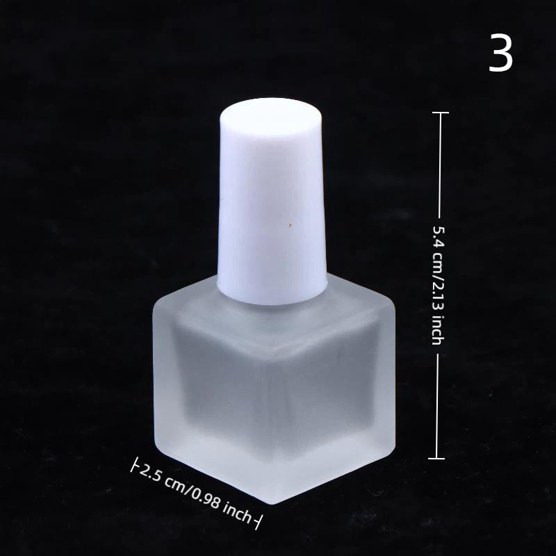 Matte Empty Glass Nail Polish & Nail Gel Bottles 5ml 8ml 10ml 15ml with Brush Refillable Blending Touch-up Container