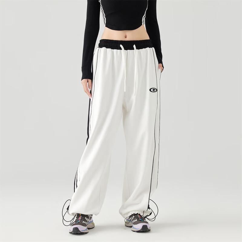 

GOLFCROSS Унісекс вільні повсякденні штани прямого крою з контрастною бічною смугою L