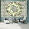 Chartreuse Mandala Tapestry Wall Hanging Abstract Art Bohemian Bedroom Aesthetics Room Decor Background Cloth