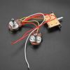 1V 1T Wiring Kit, 3 Way A500K Wiring Harness Prewired Guitar Wiring Hareness for Electric Guitar Bass Repair Replacement