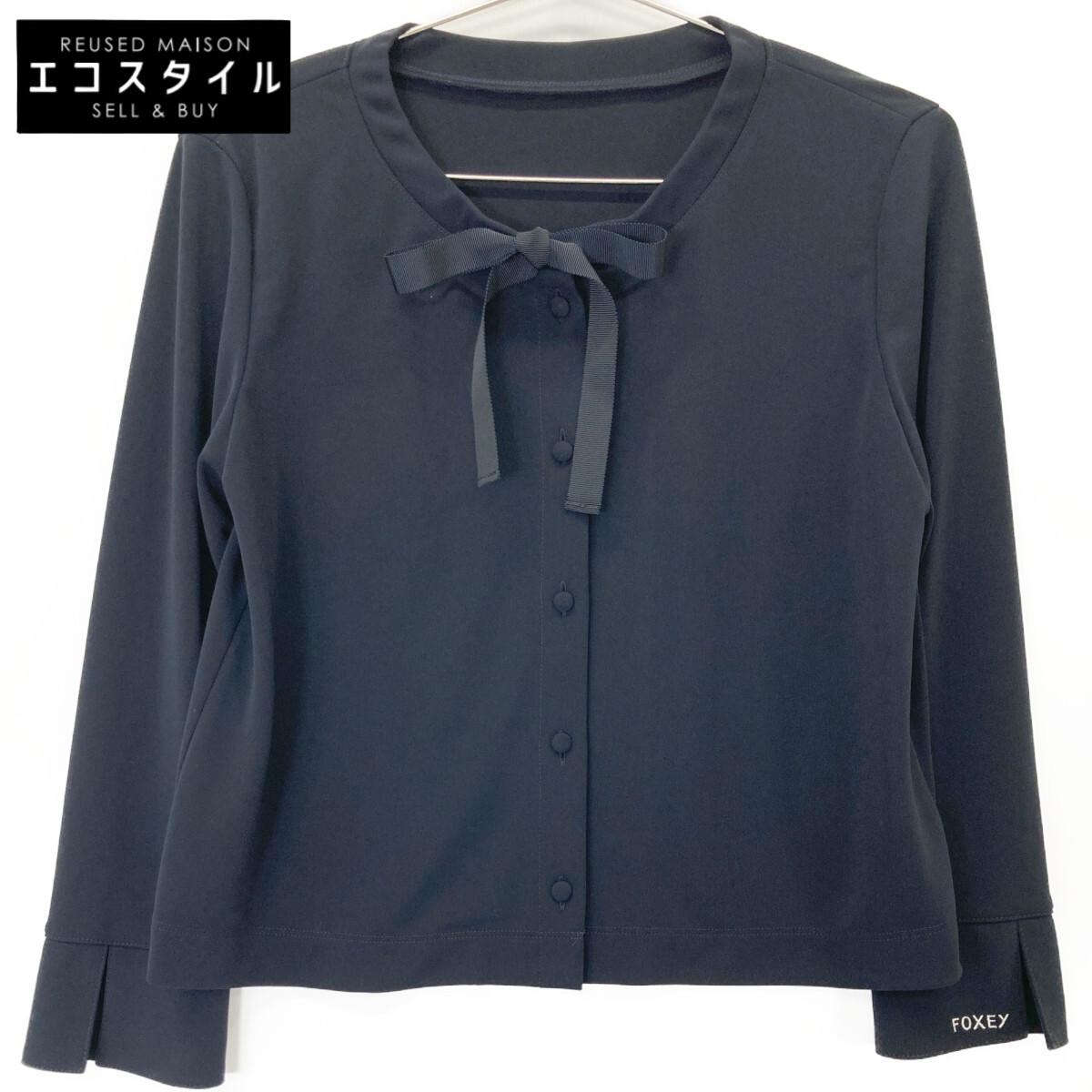 

FOXEY NEW YORK 41392 Кардиган Lady, топ, 38, полуночный синий, Б/У