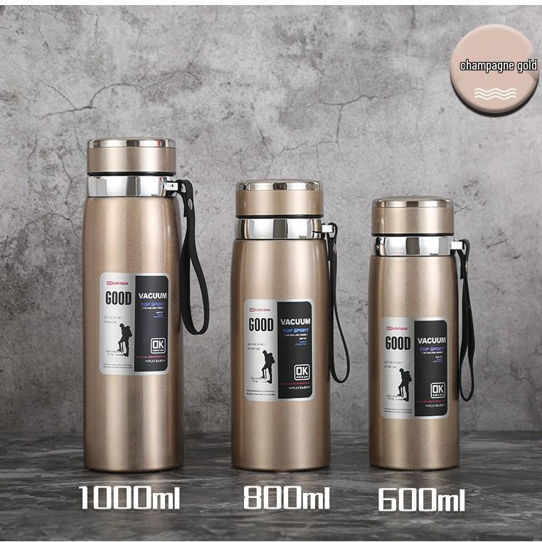 Stainless Steel Thermos Cup - Stylish Outdoor Sports Water Bottle | Portable Travel Gift Cup