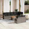 VidaXL Garden Lounge Set with Cushions 9 Pcs, Patio Sofas, Patio Furniture Set, Outdoor Furniture, Grey 3224653