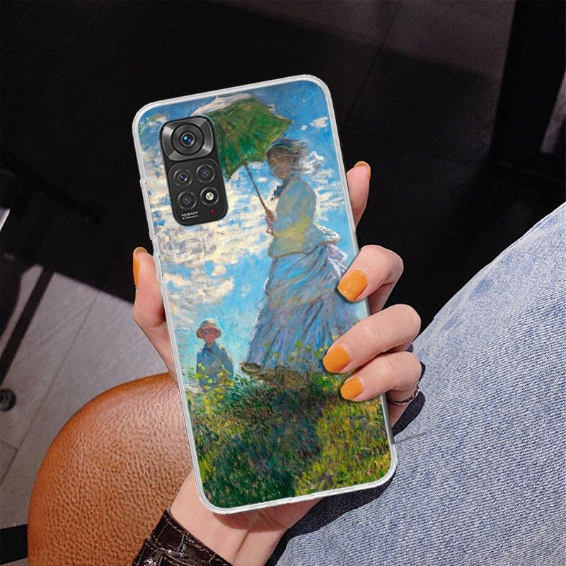 Claude Monet Garden Lotus Bridge Phnoe Case for Phnoe Case for Xiaomi Redmi Note 15 14 14S 13 Pro Plus 12 12S 11S 11E 10S 10 11T