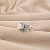 Natural Dendrite Opal Gemstone 925 Sterling Silver Partywear Women Ring For Girls RR-85-30