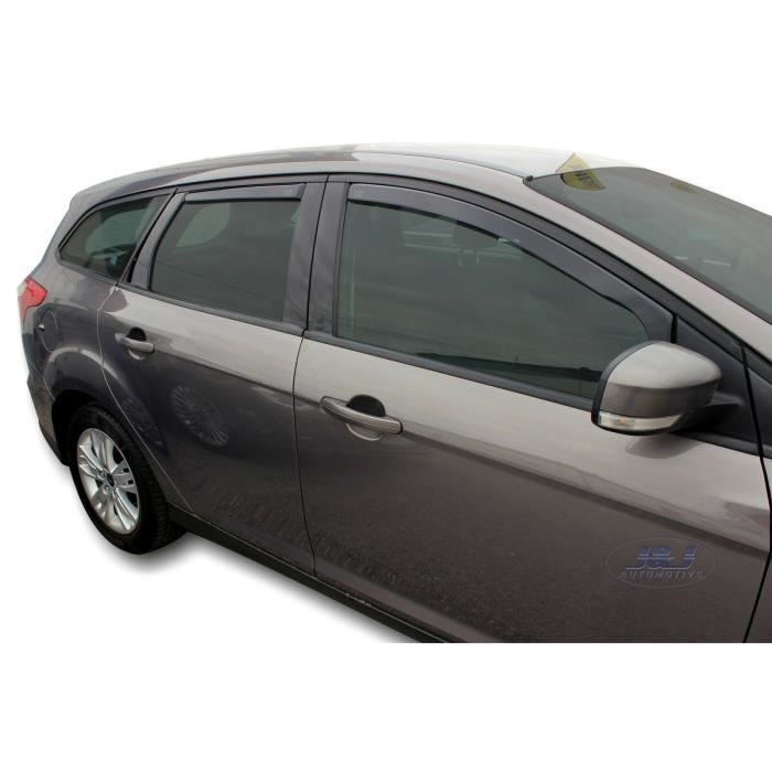 J&J AUTOMOTIVE | Heko Deflecteurs d'air Déflecteurs de Vent Pour Ford Focus 3 5P. Break 2011-2018 Break