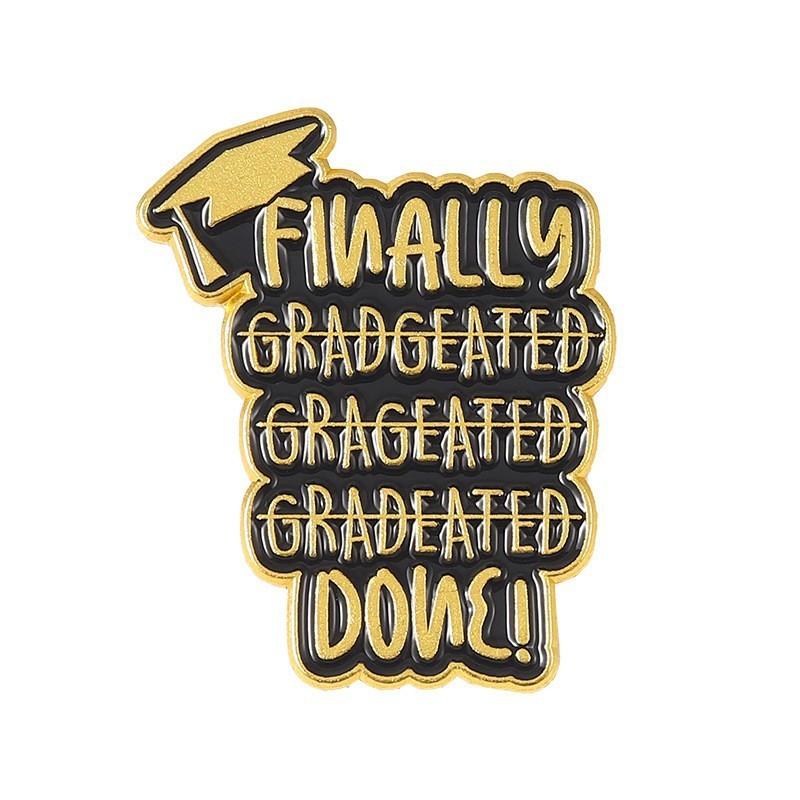Graduation Brooch Stylish In Alloys With Elegant Flower And Cap Designs Gifts For