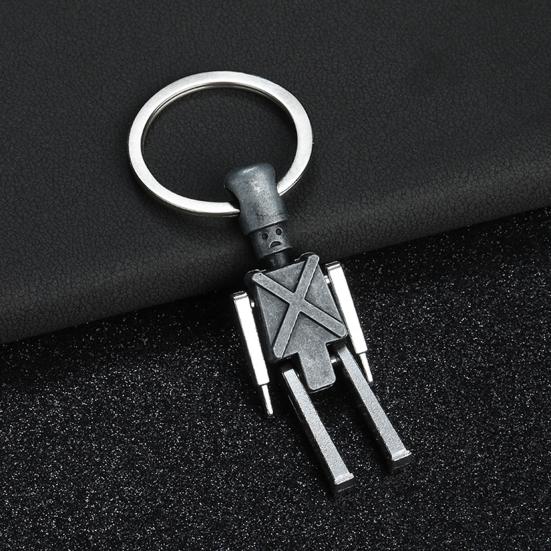 Creative Robots Keychain for Car Keys Purse Handbag Backpack Travel Bag Robot Pendant Keychains Cute Keychains Gifts for Men Friends Teacher Robot
