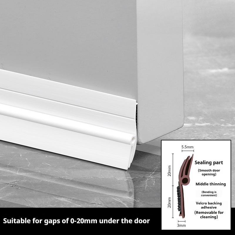 

1pc 93cm/36.61in Door Bottom Sealing Strip Waterproof and Wear-resistant Removable Wind and Dust Proof Door Gap Weather Strip 93cm білий