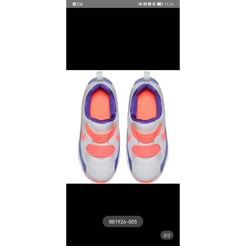 Nike Air Max Tiny 90 PS Lava Glow Kinder-Sneaker Weiß Pure-Platinum 881926-005