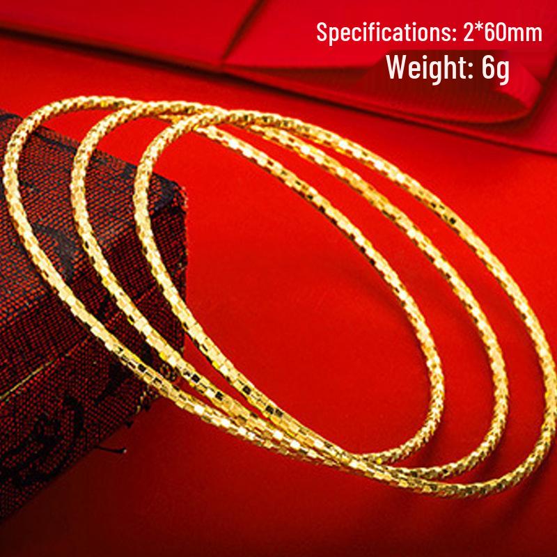 Women's Bohemian Gold Sand Brass Bracelet with Long-Lasting Colorfast Finish