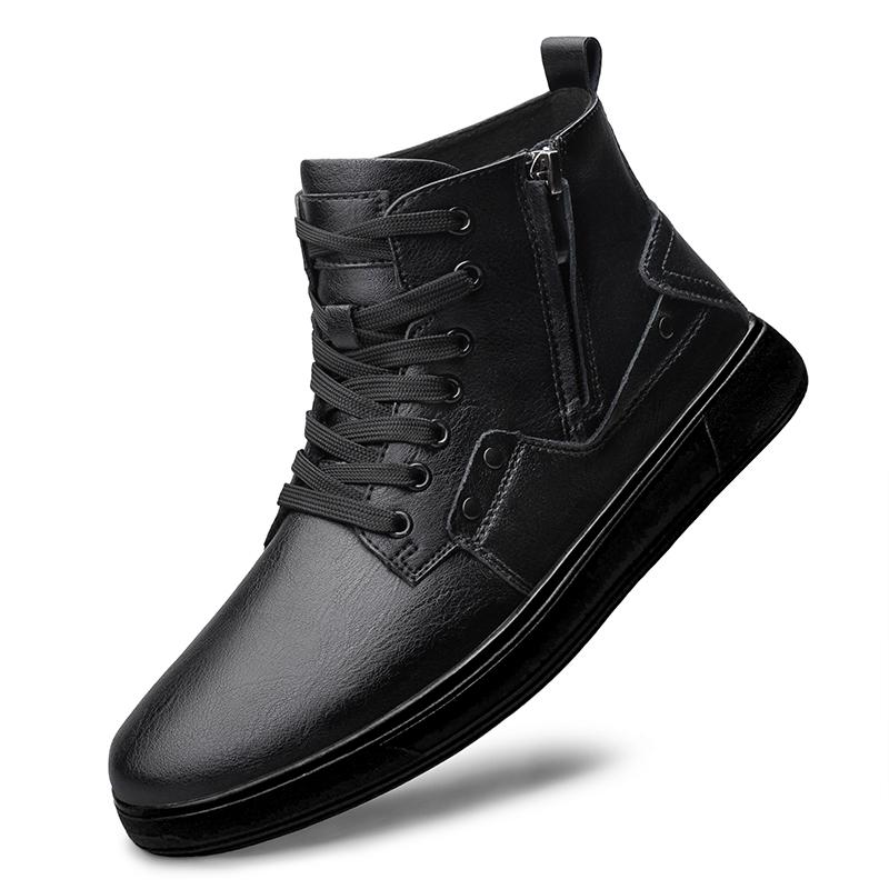 Fashion 2024 New Men's Boots Big Size 38-46 Vintage Business High Quality Men Shoes Casual Fashion Lace-up Keep Warm Boots For Man
