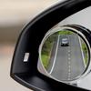 2pcs Suction Cup Type Blind Spots Mirrors 2inch Round Glass Convex Mirror Side Rear View Mirror for Car SUV Automotive