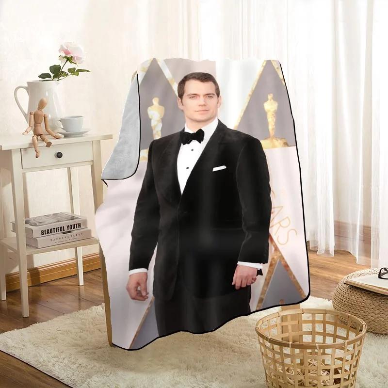 HEARMNY Henry Cavill Blanket Super Soft Warm Microfiber Fabric Blanket For Couch Throw Travel Adult Blanket 1009