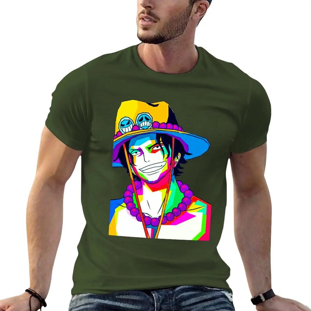 Portgas D. Ace T-Shirt plus size tops customs t shirts for cotton