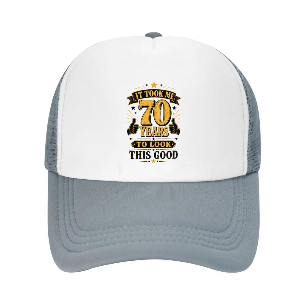 Seventy Years Looking This Amazing Mesh Baseball Cap Casual Hat Outdoor For Womens Unisex FeUnisex