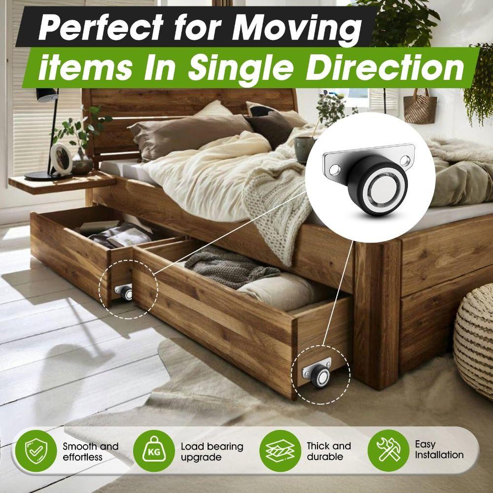 Universelle Möbelrollen Leise Seitenmontierte Rollen Schwenkrollen Tür-Artefakt