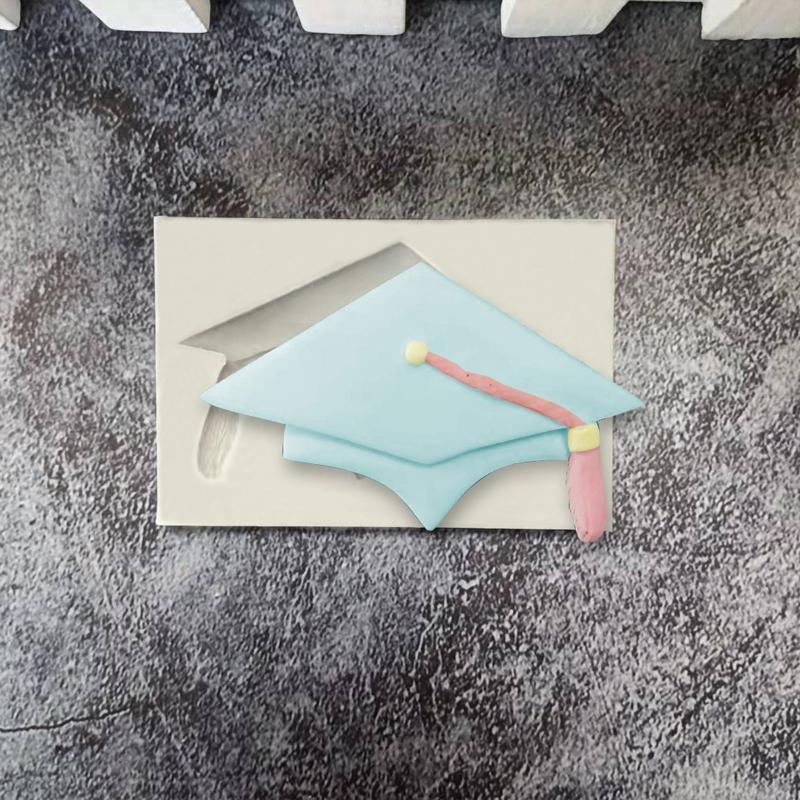 DIY Graduation Themed Silicone Mold Cupcake Topper Fondant Party Cake Decorating Gadgets Candy Chocolate Gumpaste Moulds
