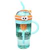 Silicone Straw Cup Large Capacity Water Bottle with Handle Multipurpose Beverage Container Portable Girls Drinkware