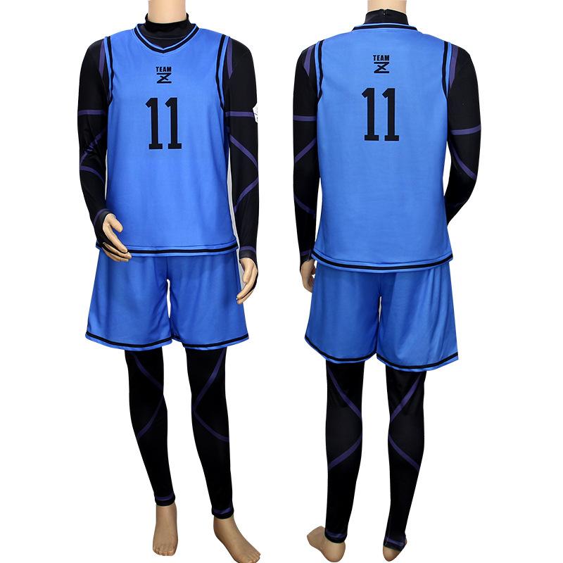 Isagi Yoichi Nagi Chigiri Rensuke Kunigami Bachira Megur Jumpsuit Football Club Sportswear Wig Blue Lock Anime Cosplay Costume