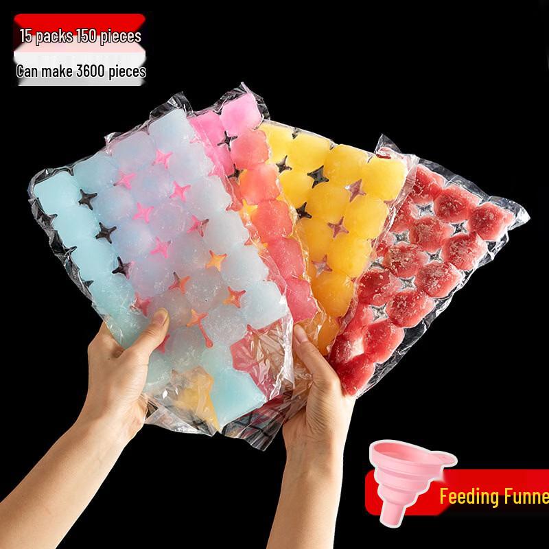 Wutuo Disposable Self-Sealing Ice Cube Bags