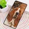 Basset Hound Dog Puppy Phone Case for Samsung Galaxy note 10 pro S26 Ultra S23 S24 FE S25 S21 S22 PLUS shockproof Cove